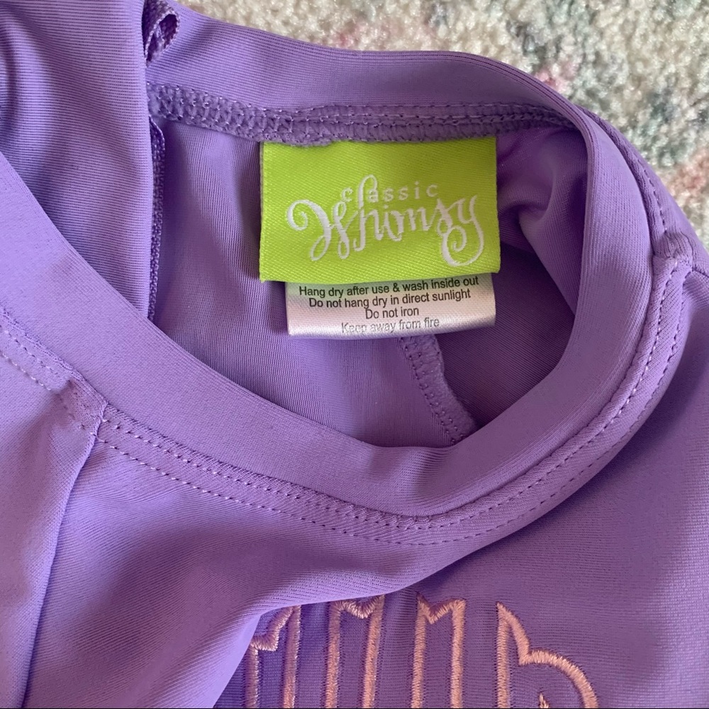 One piece Peplum Rash Guard Monogram “kKa” - Picture 3 of 6